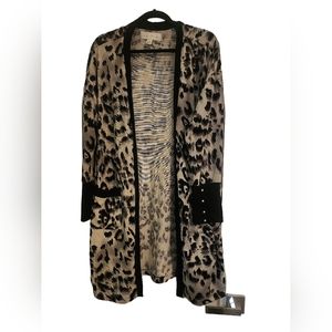 FRENCH LAUNDRY leopard cardigan